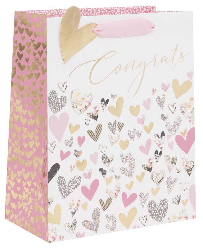 Gift Bag (Large): Congrats Heart