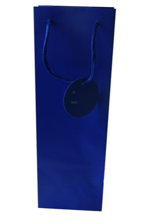 Gift Bag (Bottle): Blue