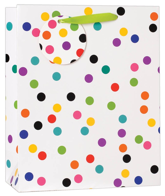 Gift Bag (Large): Multi Dots