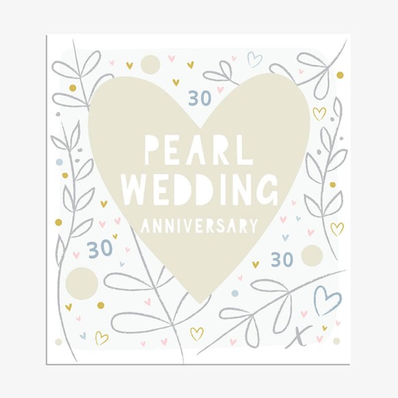 Pearl Anniversary Heart