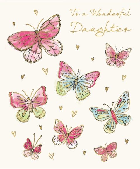 Daughter Wonderful Butterflies