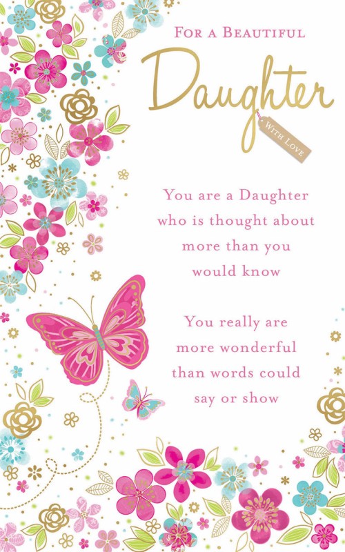 Daughter Birthday Butterflies