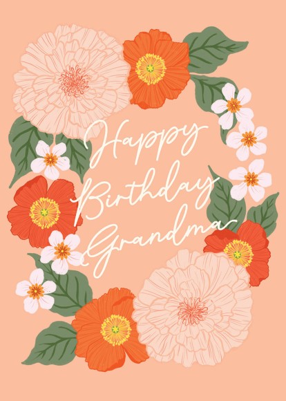 Happy Birthday Grandma Peach