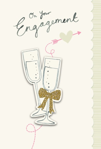 Engagement Toasting Glasses