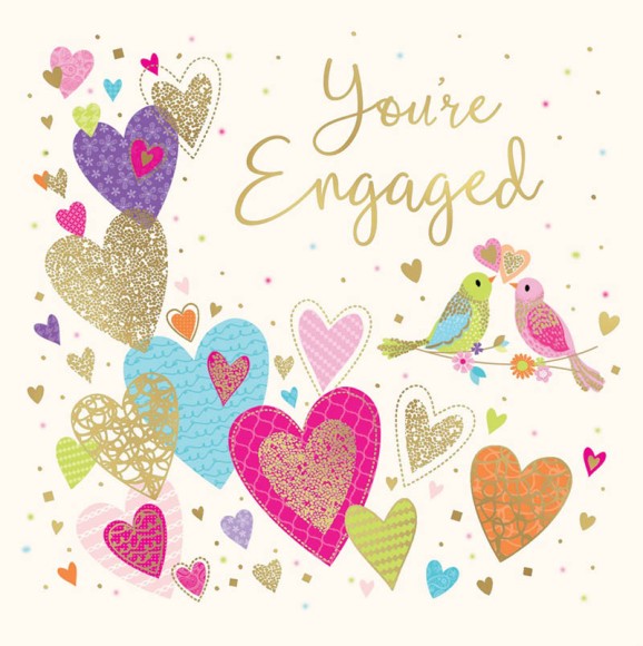 Engagement Colourful Hearts