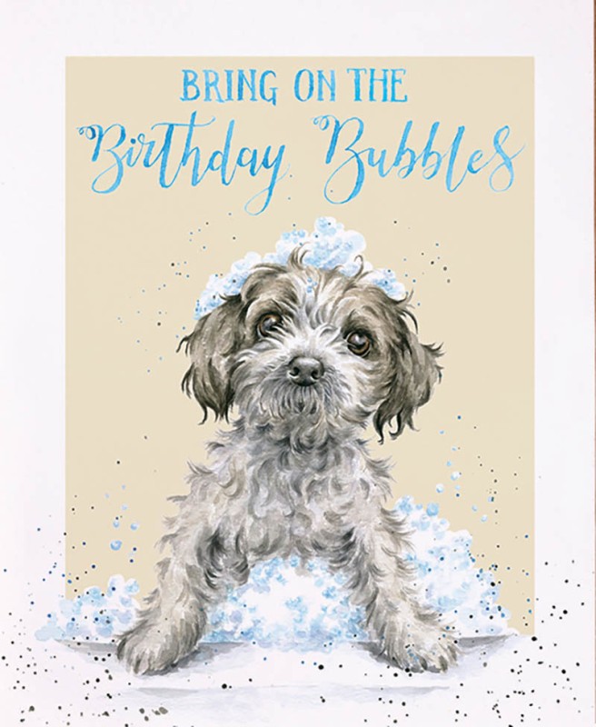 Birthday Bubbles Dog