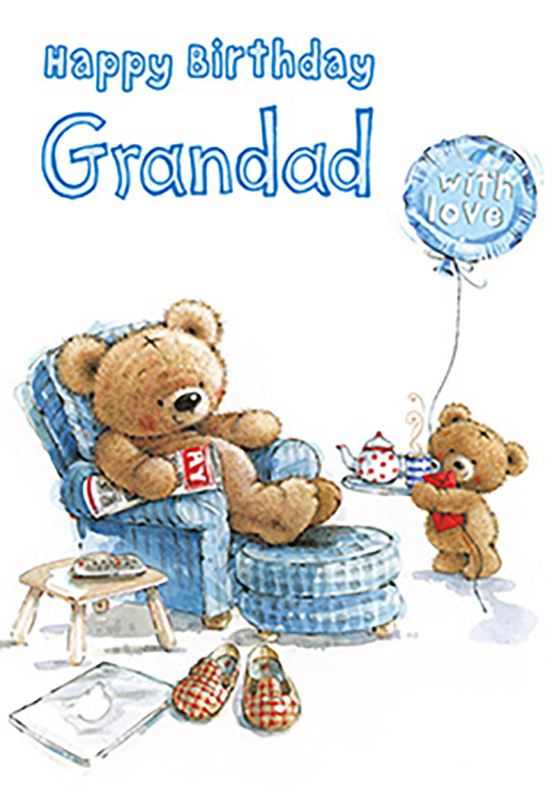 Grandad Birthday Bear Balloon