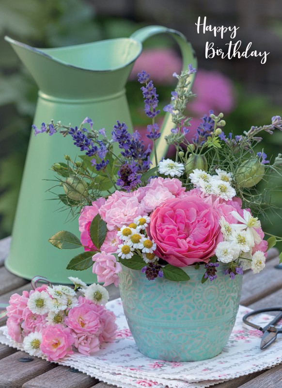 Birthday Wishes: Jug Flowers