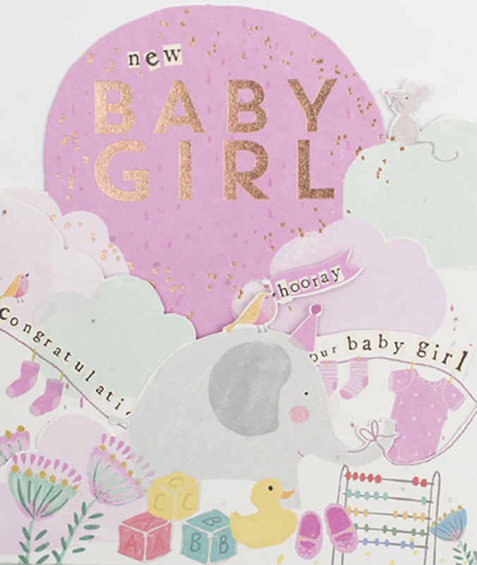 Hopscotch Diecut: Baby Girl