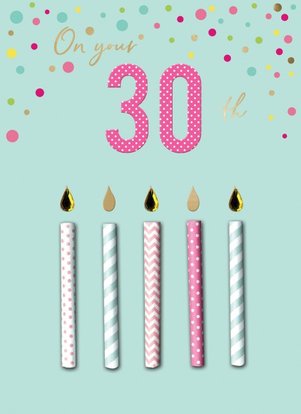 Autograph: 30 Fem Bd Candles