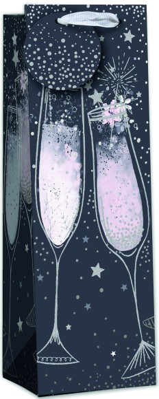 Gift Bag (Bottle): Champagne Flutes