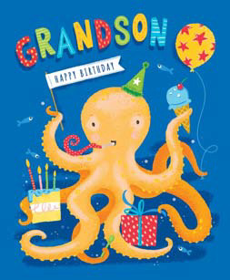 Grandson Birthday Octopus