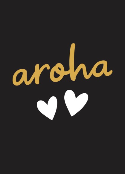 Black Aroha Hearts