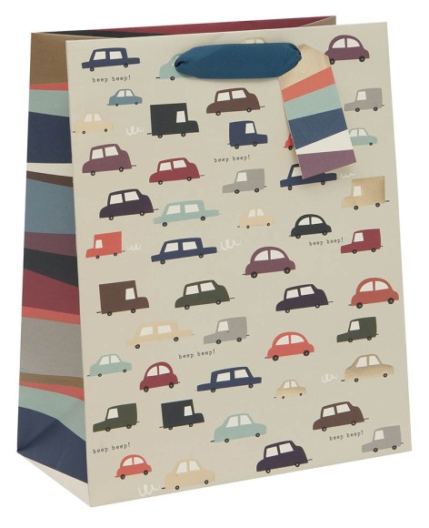 Gift Bag (Large): Quirky Cars