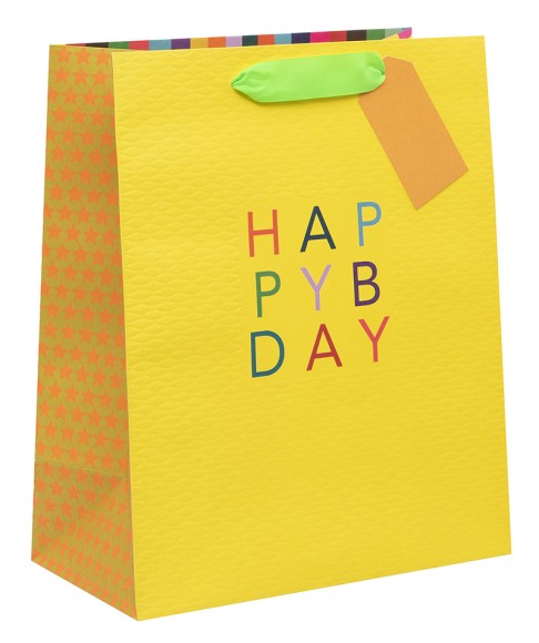 Gift Bag (Large): Yellow