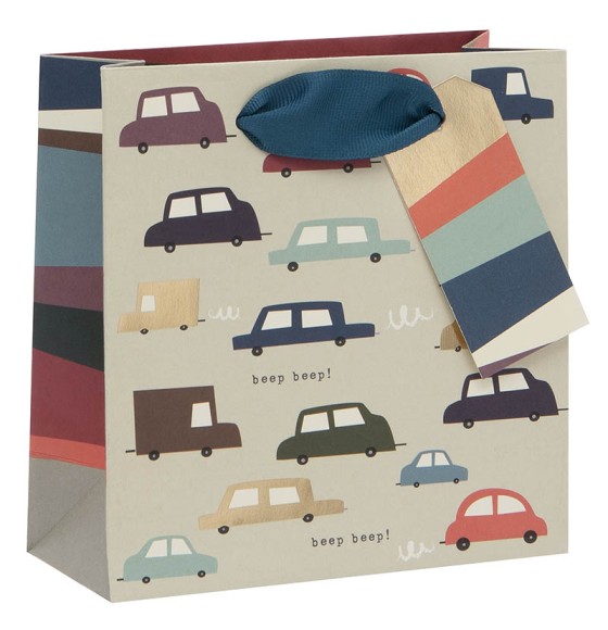 Gift Bag (Small): Quirky Cars