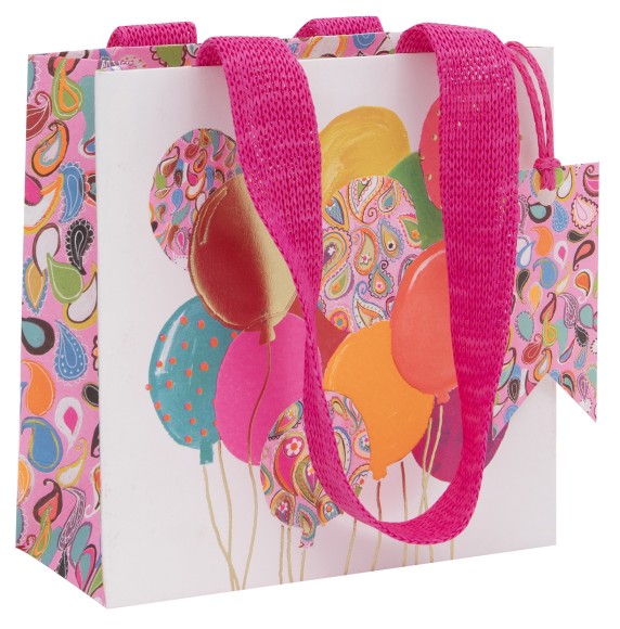 Gift Bag (Small): Balloons Pink