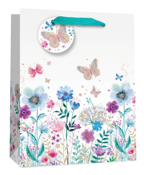 Gift Bag (Small): Peacock Floral