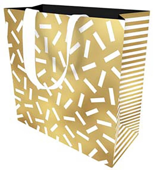 Gift Bag (Small): Confetti On Gold