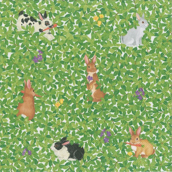 Napkin (Cocktail): Bunny Meadow