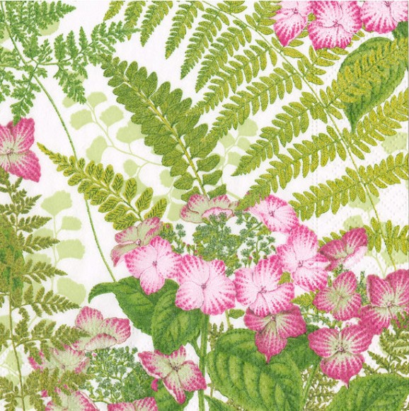 Napkin (Cocktail): Fern Garden