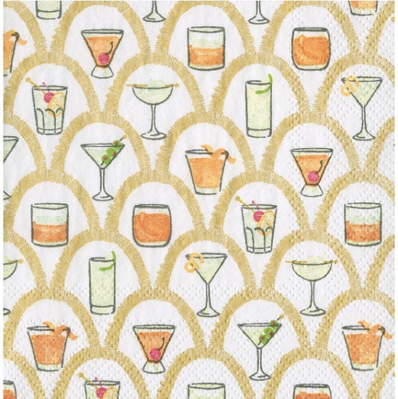 Napkin (Cocktail): Deco Cocktails