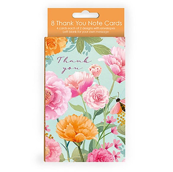 Notecards Thank You Illustrated Flower