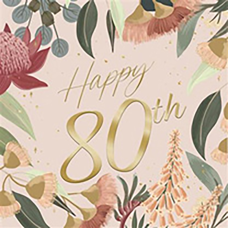 80Th Birthday Floral