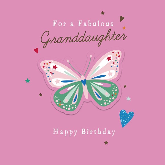 Fabulous Grandaughter Birthday Butterfly