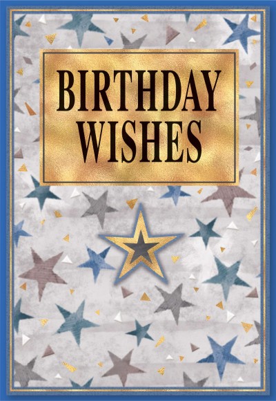 Se Birthday Blue Stars#