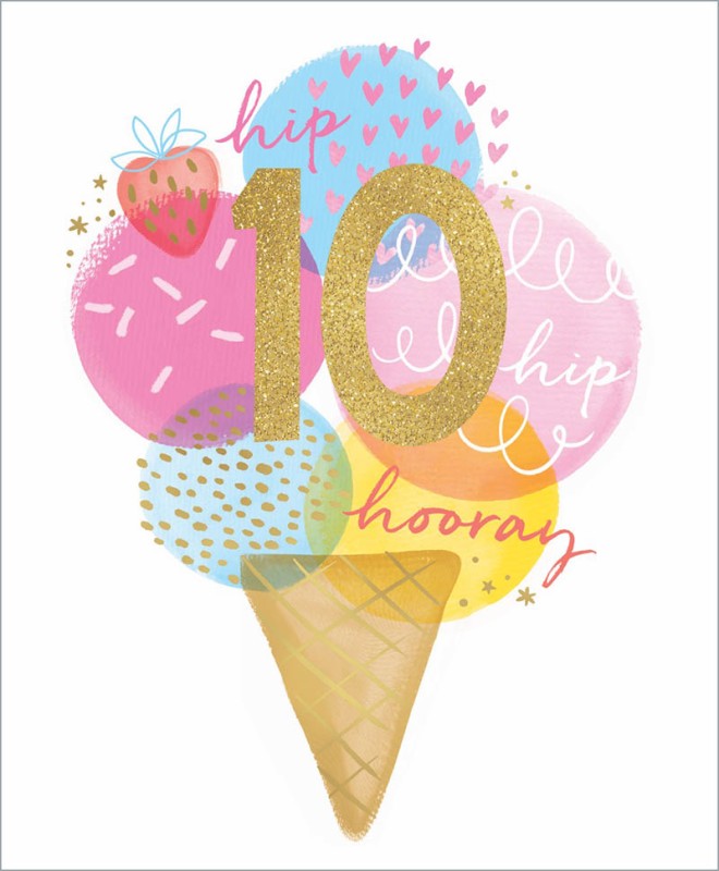 10 Girl Ice Cream Cone