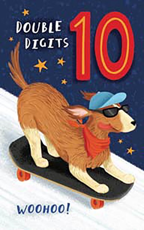 10 Boy Dog Skateboard