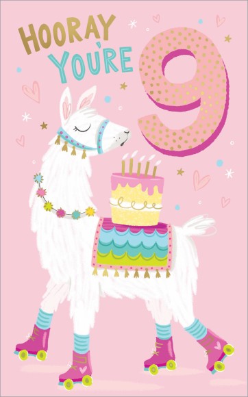 Age 9 Girl Hooray Llama