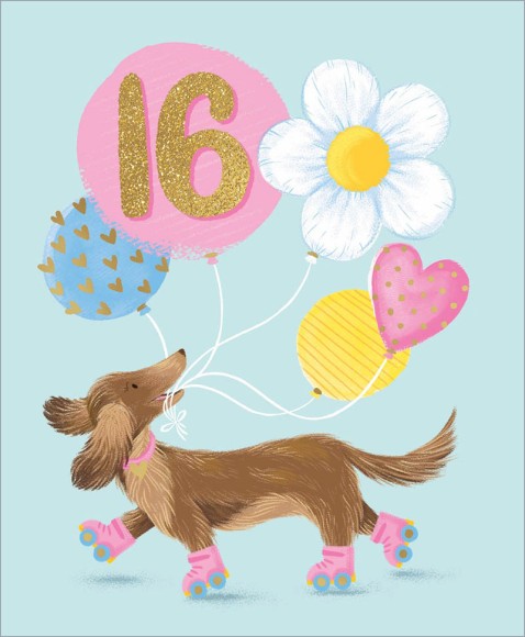 16 Girl Dog Balloons