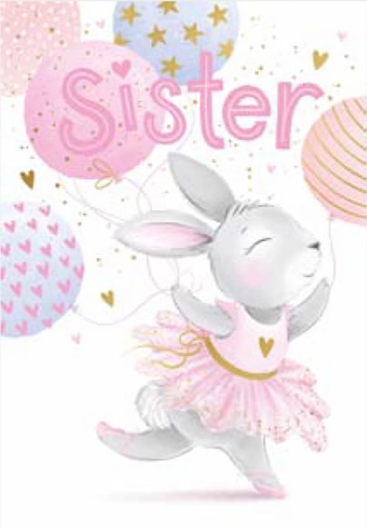 Sis Juv Bunny Tutu Balloons