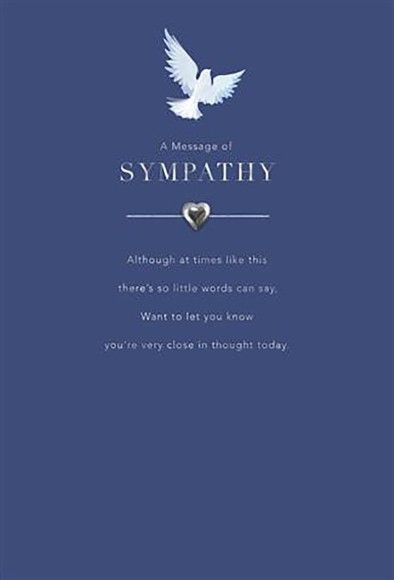 A Message Of Sympathy Dove
