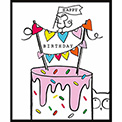 Doodle Birthday Cake Mouse