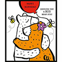 Doodle Birthday Big Bear Hug