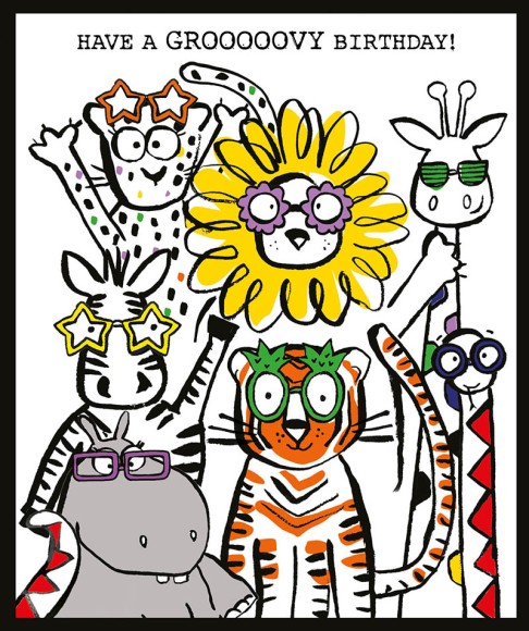 Doodle Groovy Safari Animals