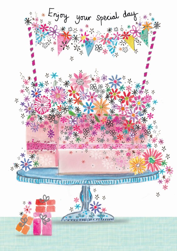 Daisy Patch Birthday Cake Bunting