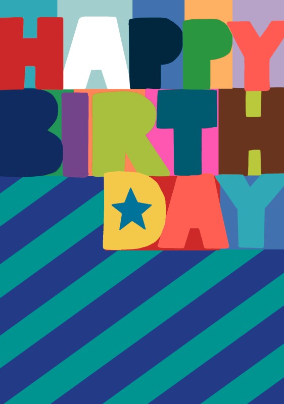 Colour Hub Birthday Chevrons