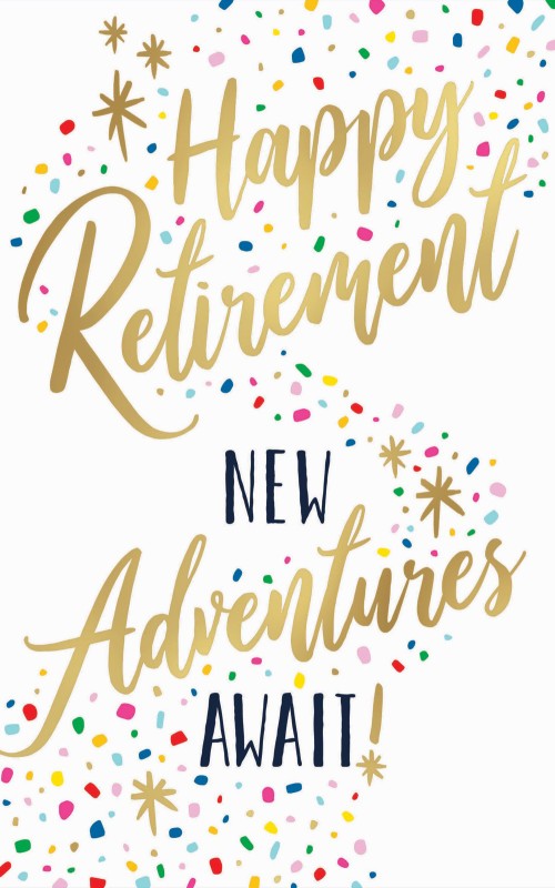 Retirement Female Confetti