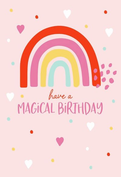 Value Juv Girl Birthday Rainbow