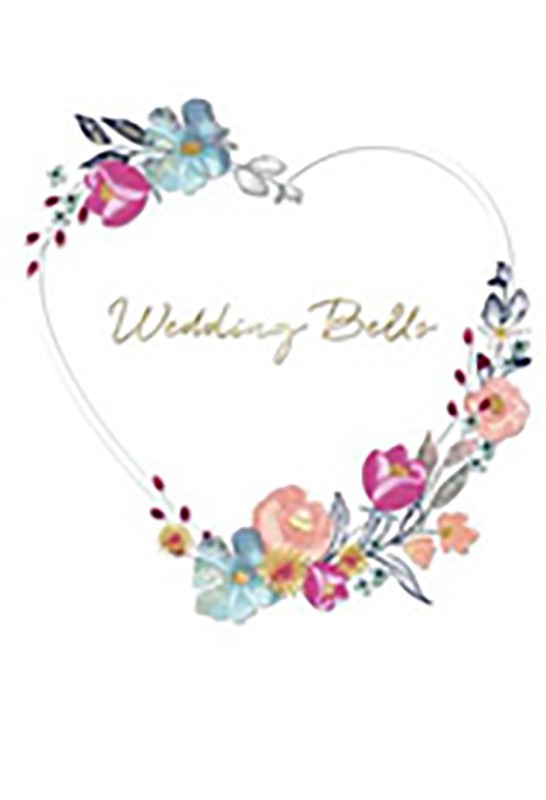 Wedding Bells Emboss Heart