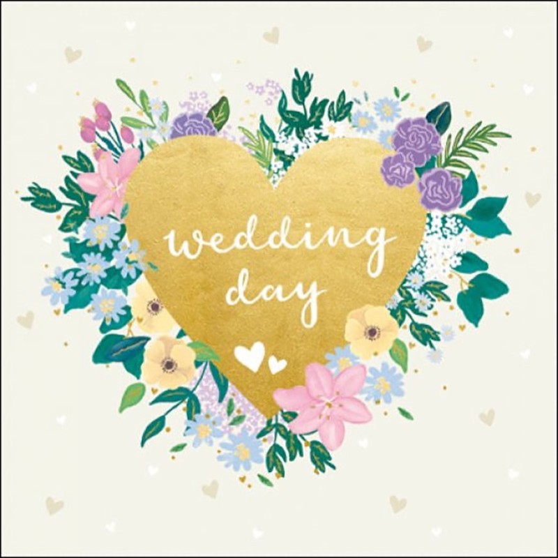 Wedding Day Gold Heart