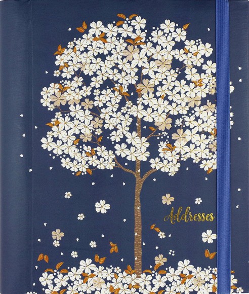 Address Book (Large): Falling Blossoms