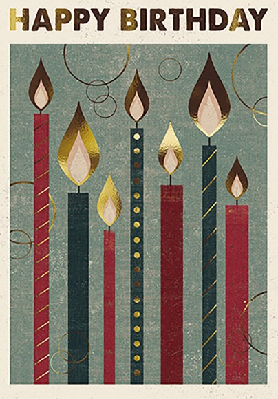 Poster Print: Happy Birthday Candles