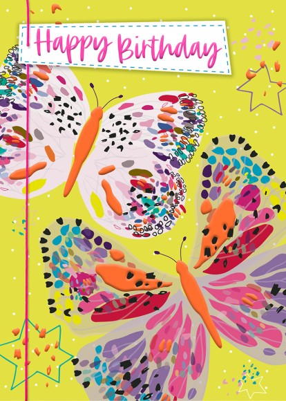 Colour Burst: Birthday Butterflies