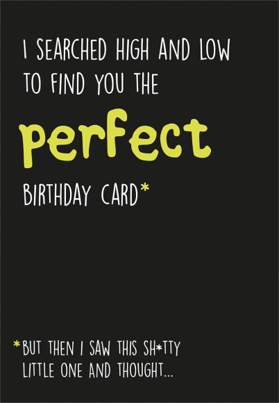 Seriously: Perfect Card